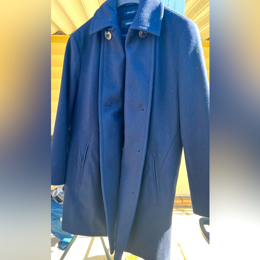 Brand New wool peacoat with Gold Anchor accented Buttons by Liz Claiborne